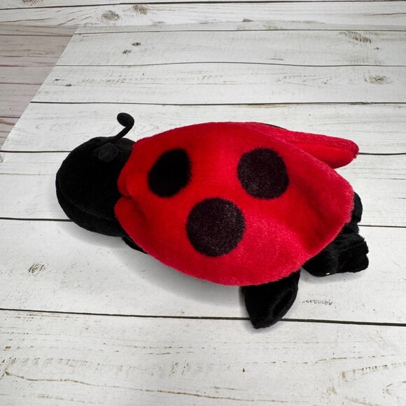 Ladybug Plush Hand Puppet By Little Brownie Originals Red Black Stuffed Bug - Picture 3 of 7
